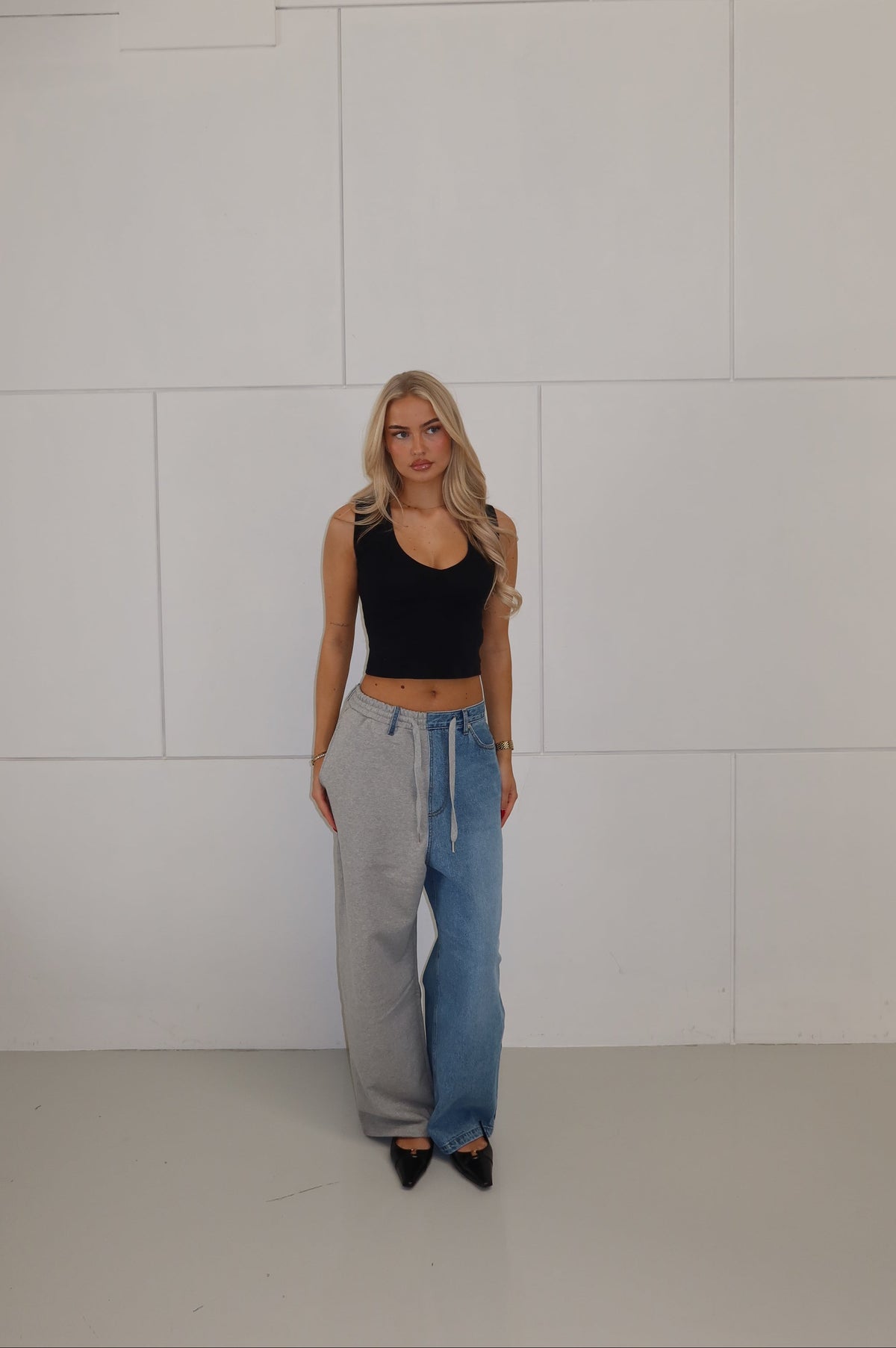 'REVERSE' denim jogger