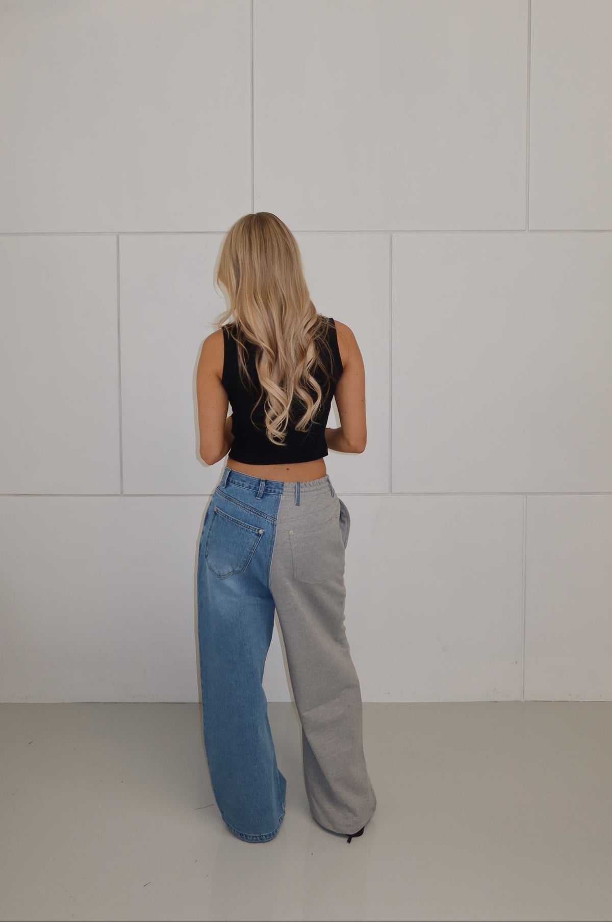 'REVERSE' denim jogger