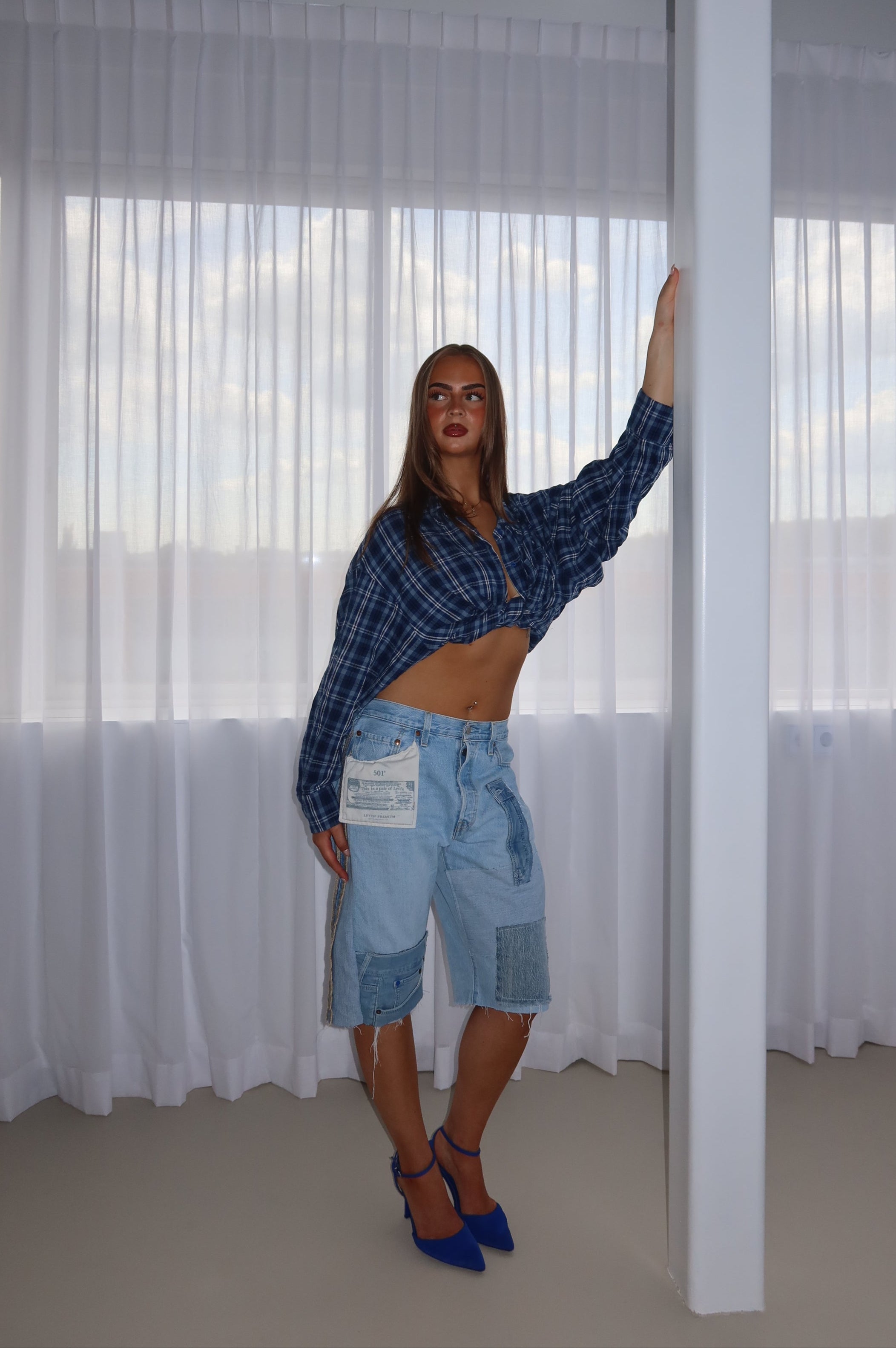 'TWO SIDES' Levi's reworked jort