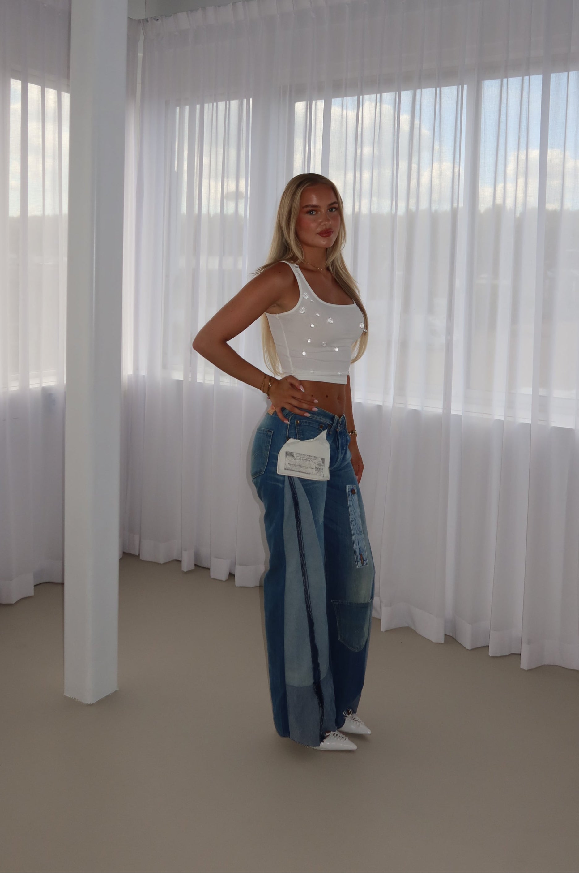 'TWO SIDES' Levi's reworked jeans