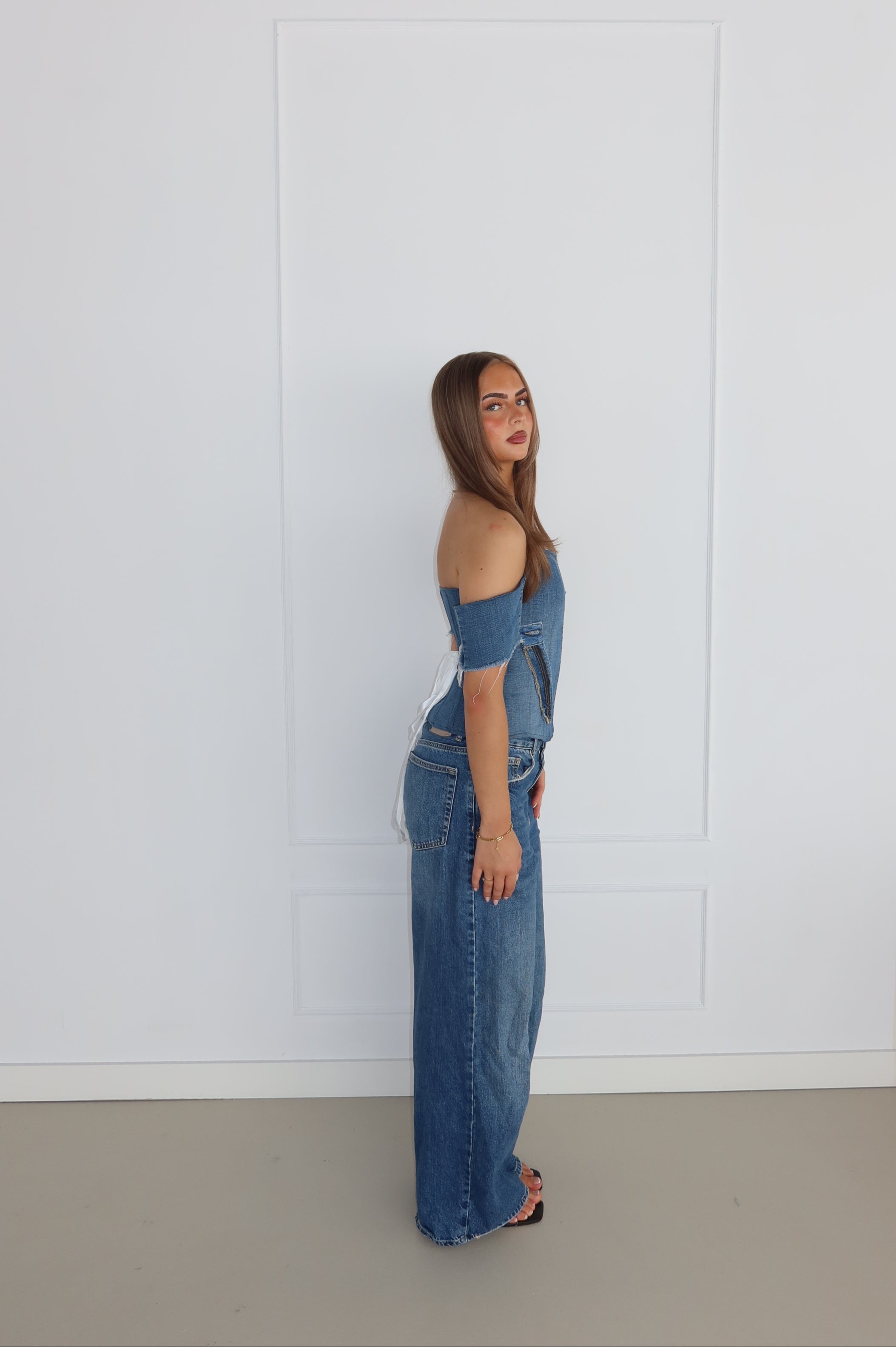 'CLASSY' Levi's corset top