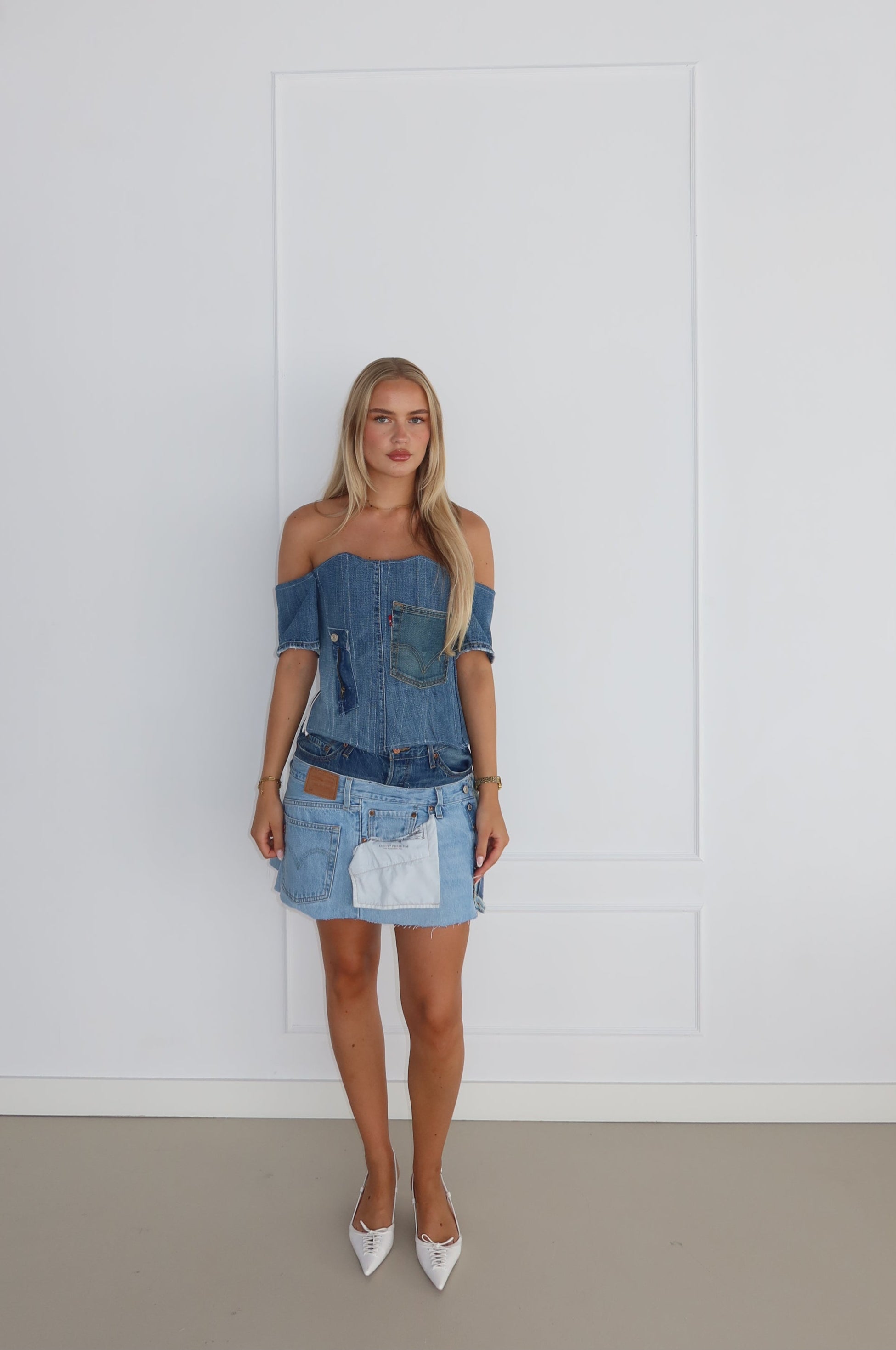 'CLASSY' Levi's corset top