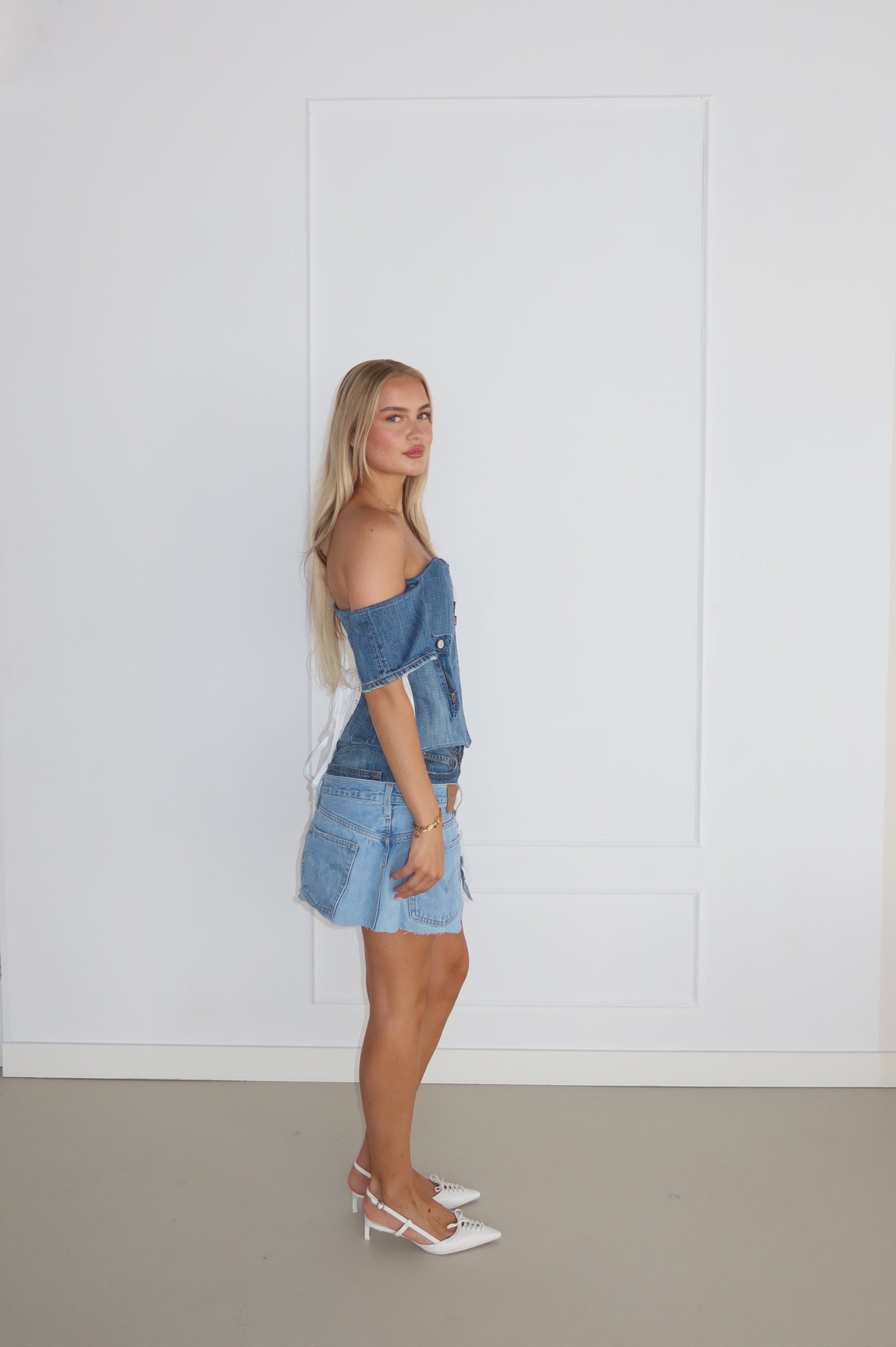 'CLASSY' Levi's corset top