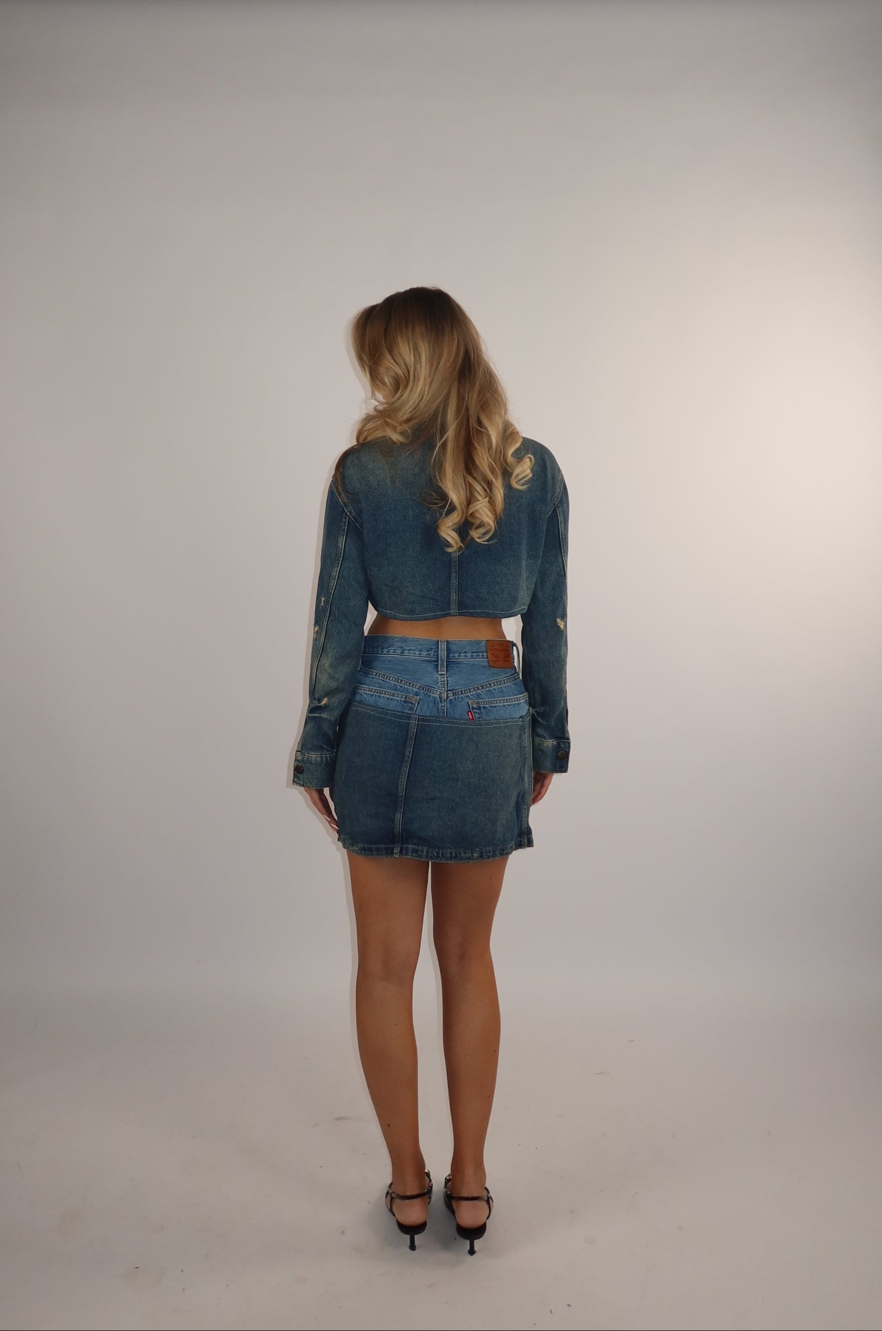 "TWO TONE" Levi's reworked matching set