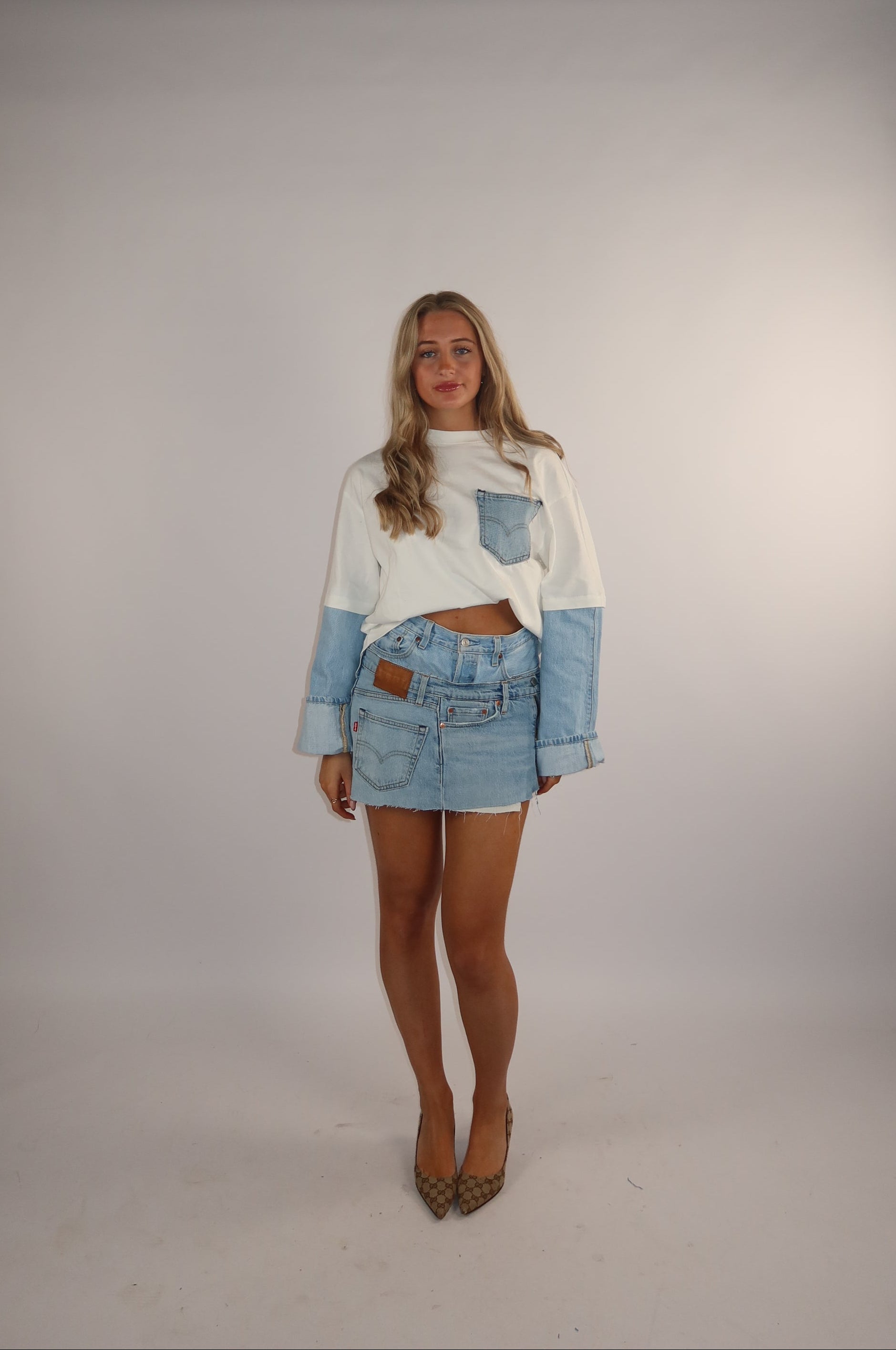 'DOUBLE UP' Levi's reworked matching set