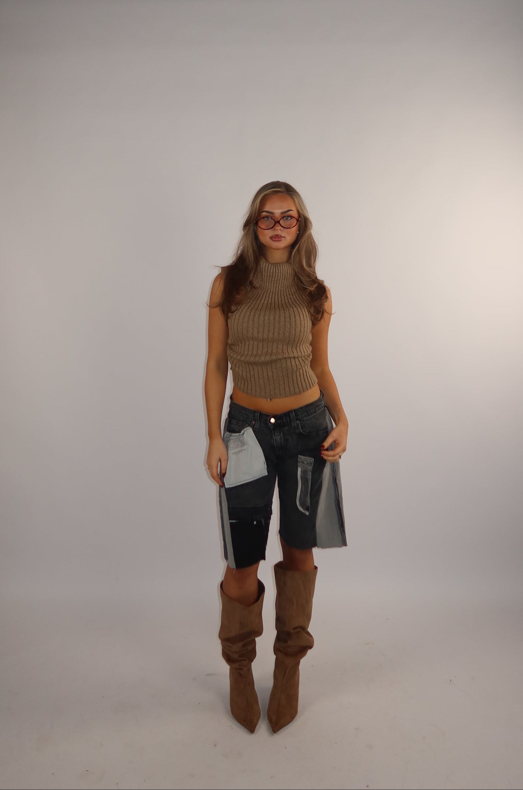 'TWO SIDES' Levi's reworked jort