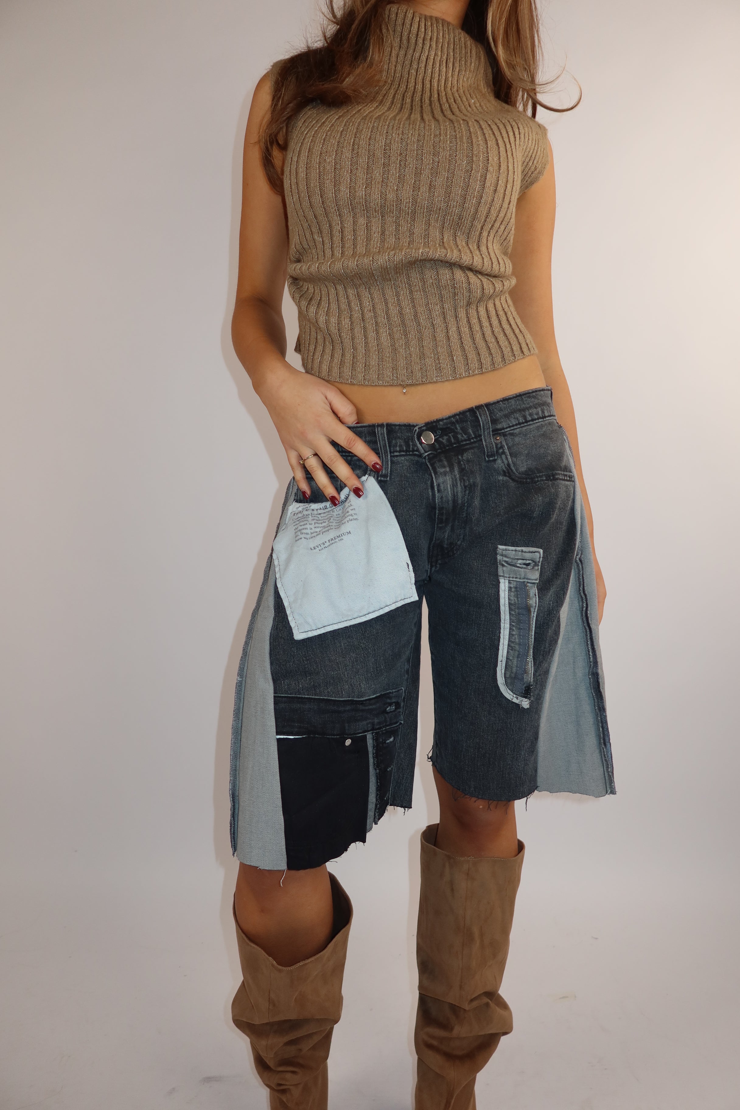 'TWO SIDES' Levi's reworked jort