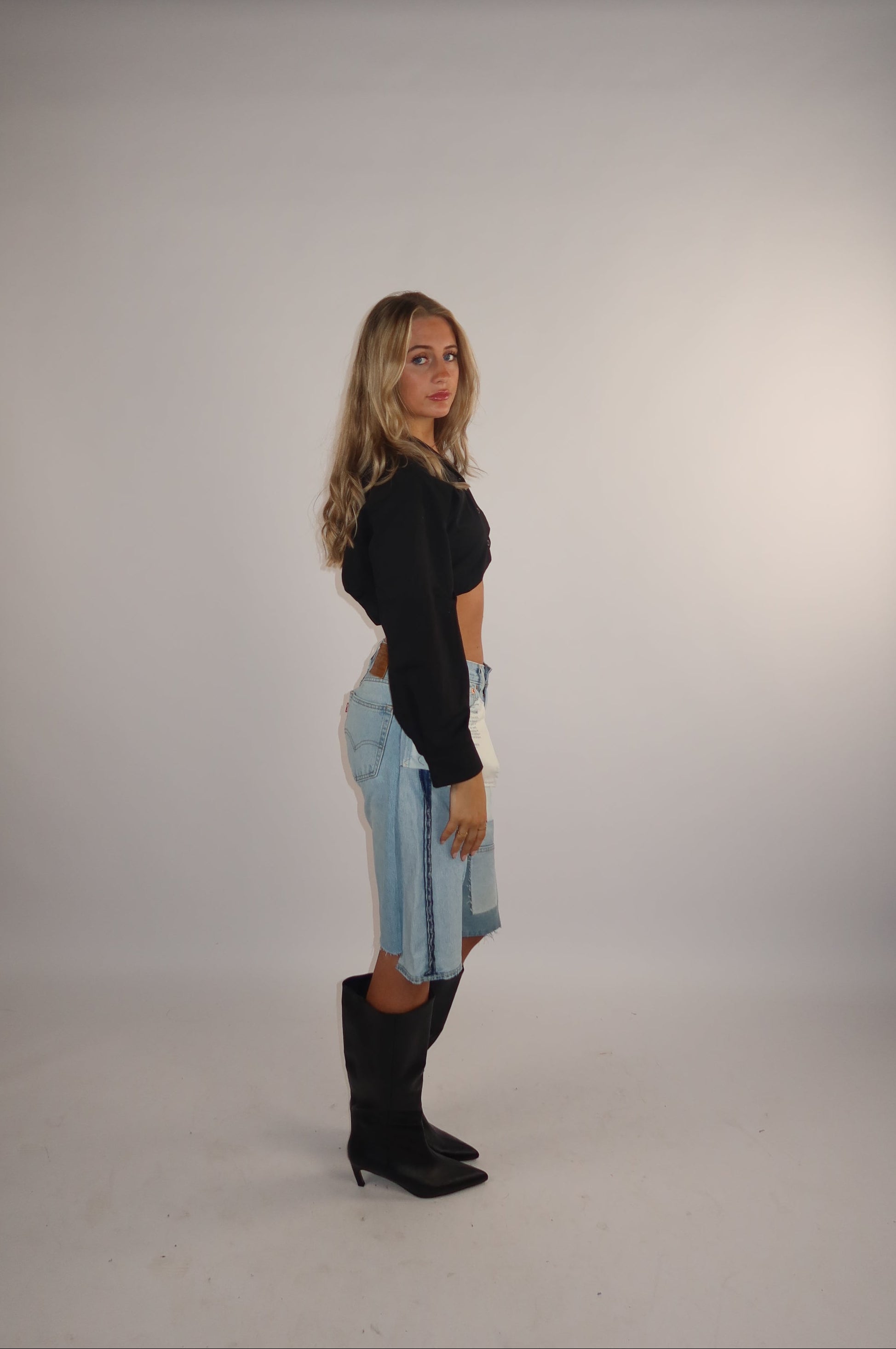 'TWO SIDES' Levi's reworked jort