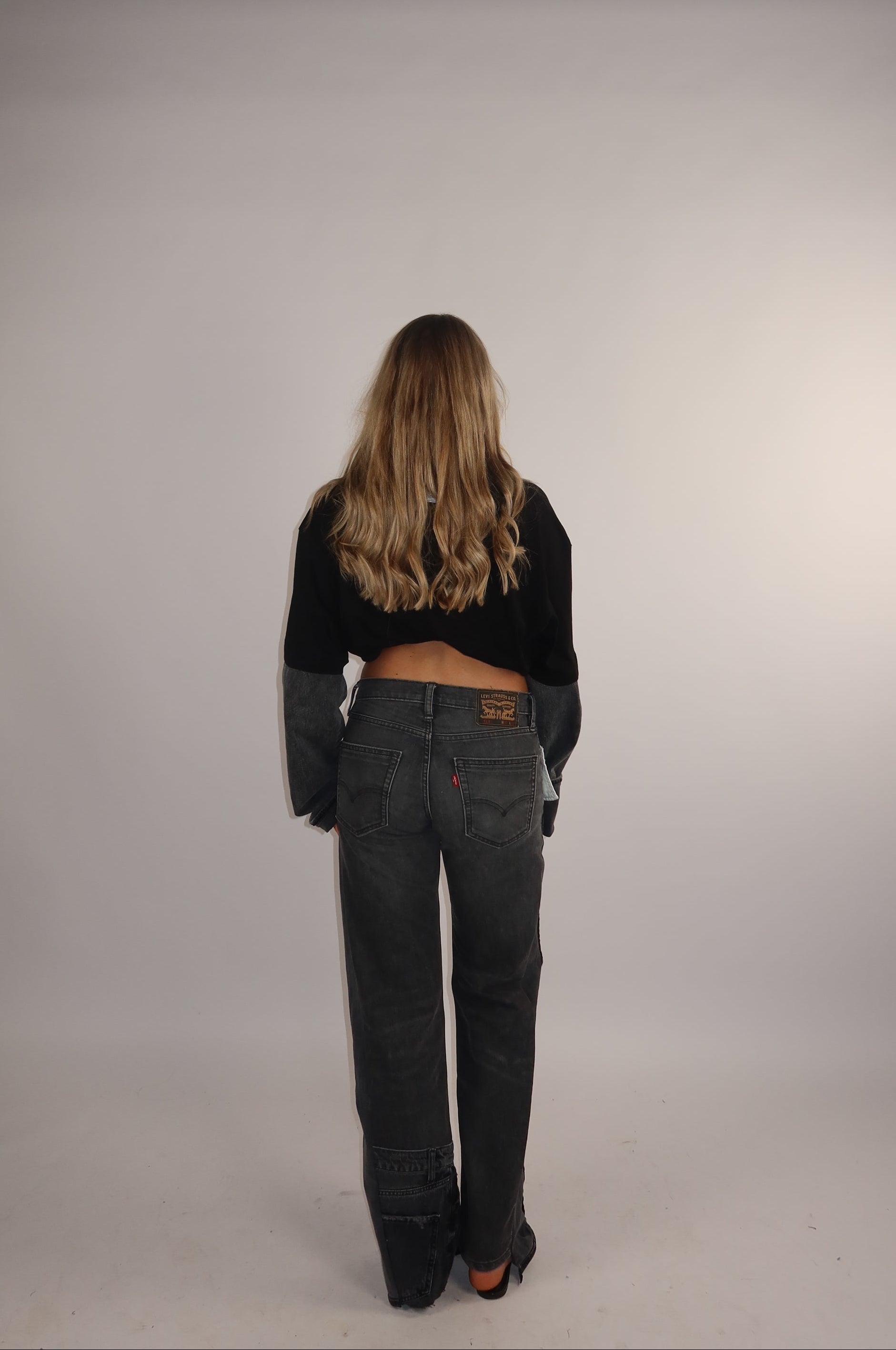 'DENIM' Sleeves t-shirt