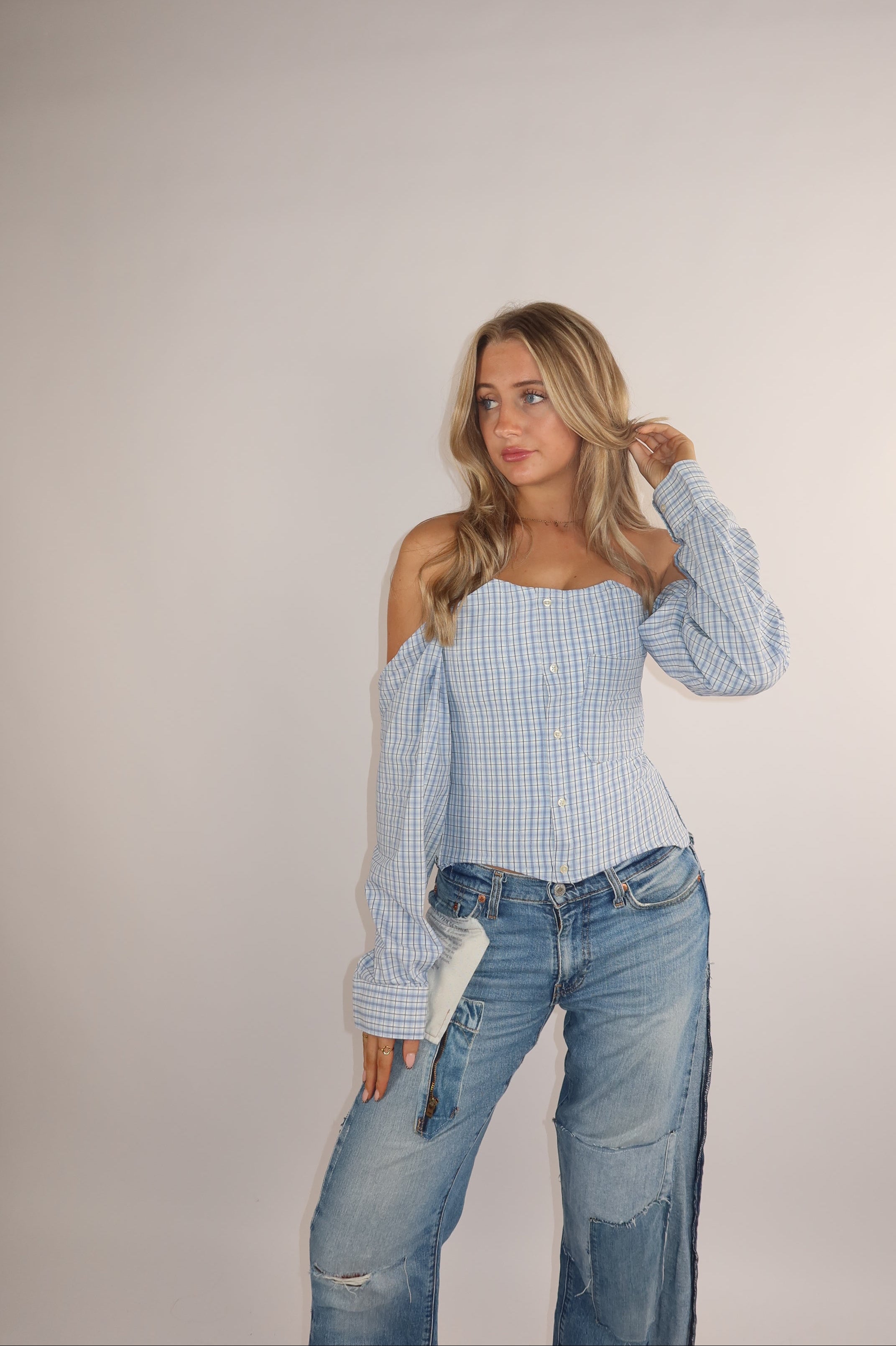 "RE:CHECK" Corset top