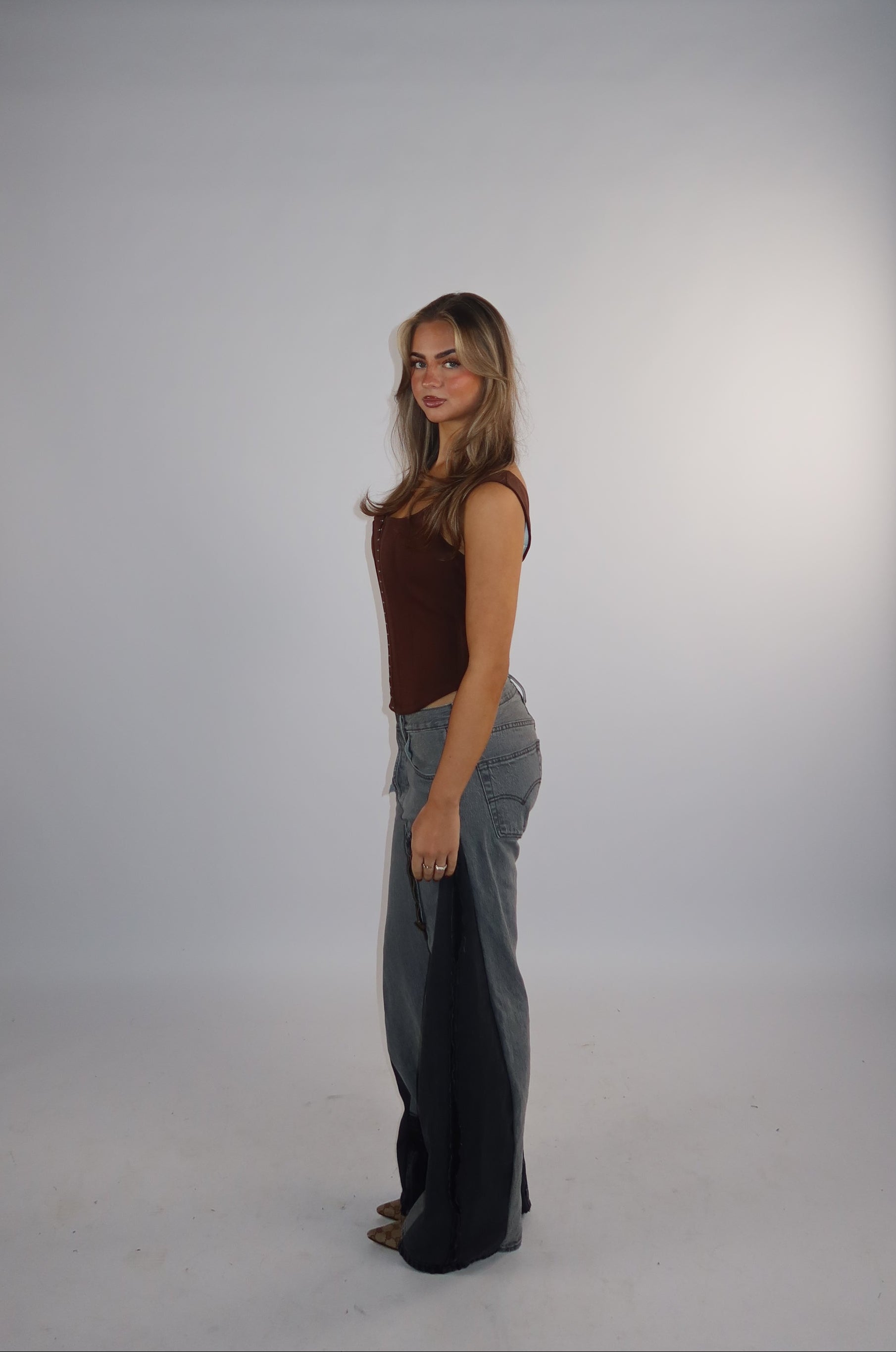 'TWO SIDES' Levi's reworked jeans