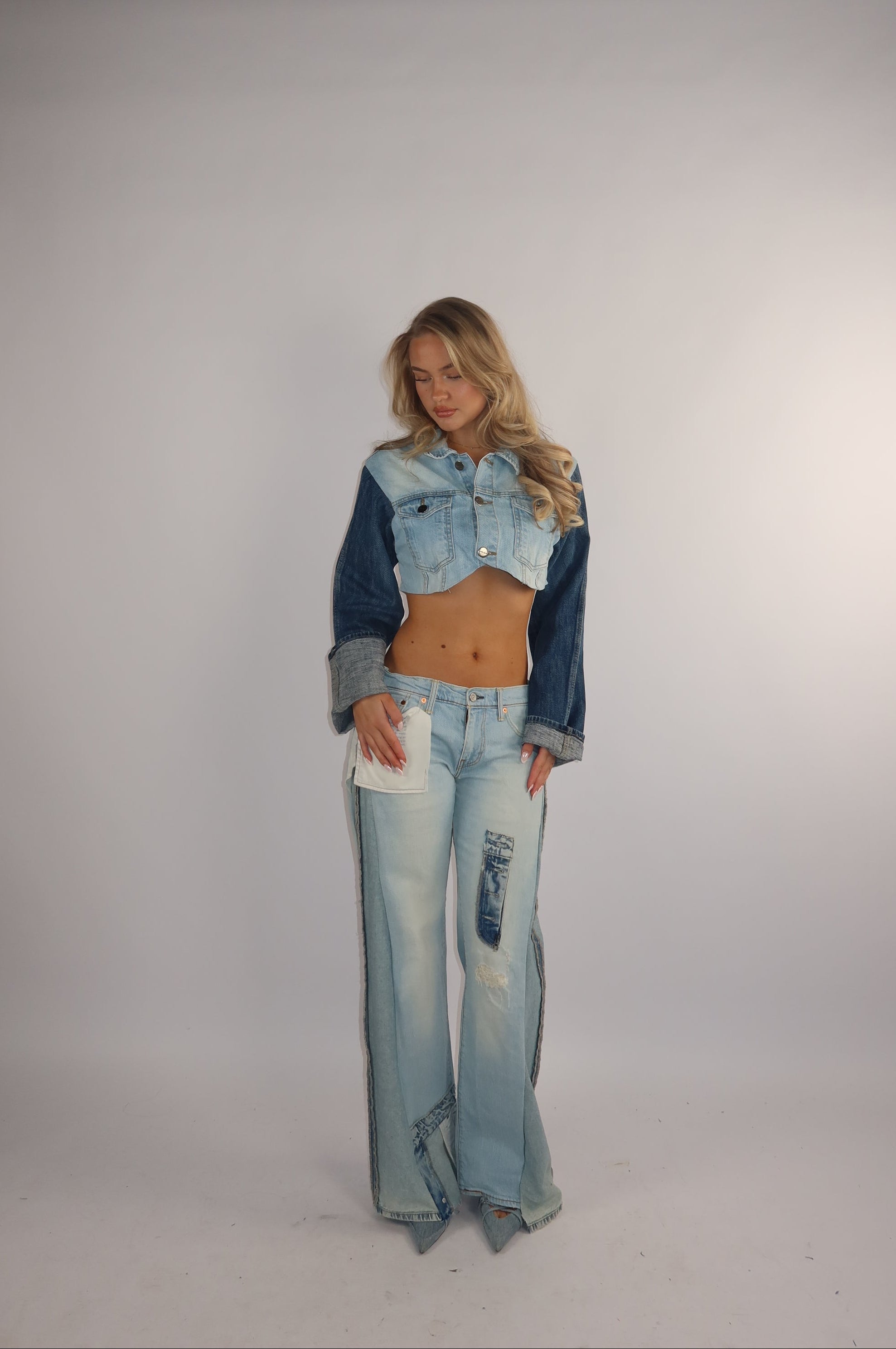 'TWO SIDES' Levi's reworked jeans
