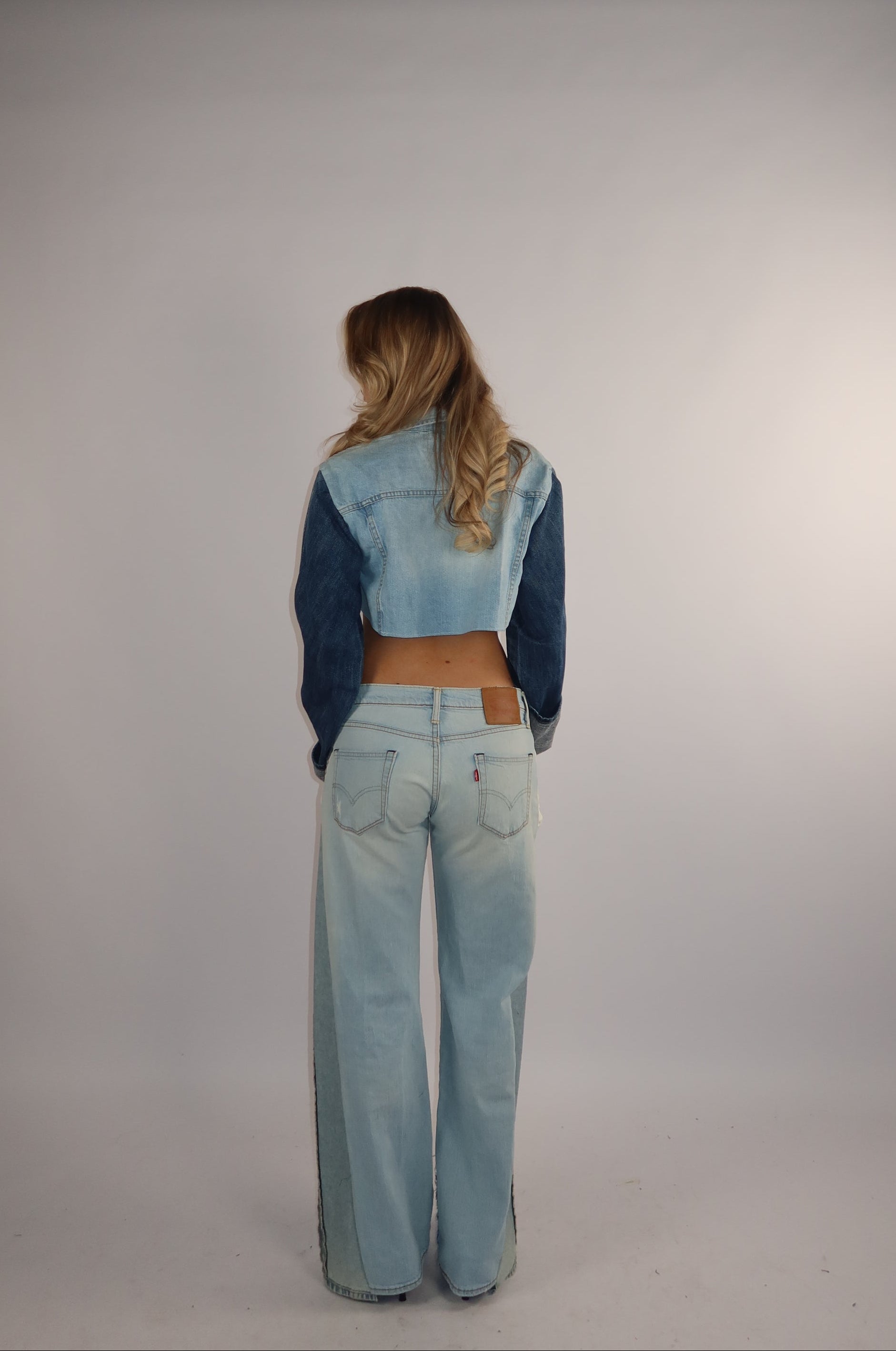'TWO SIDES' Levi's reworked jeans
