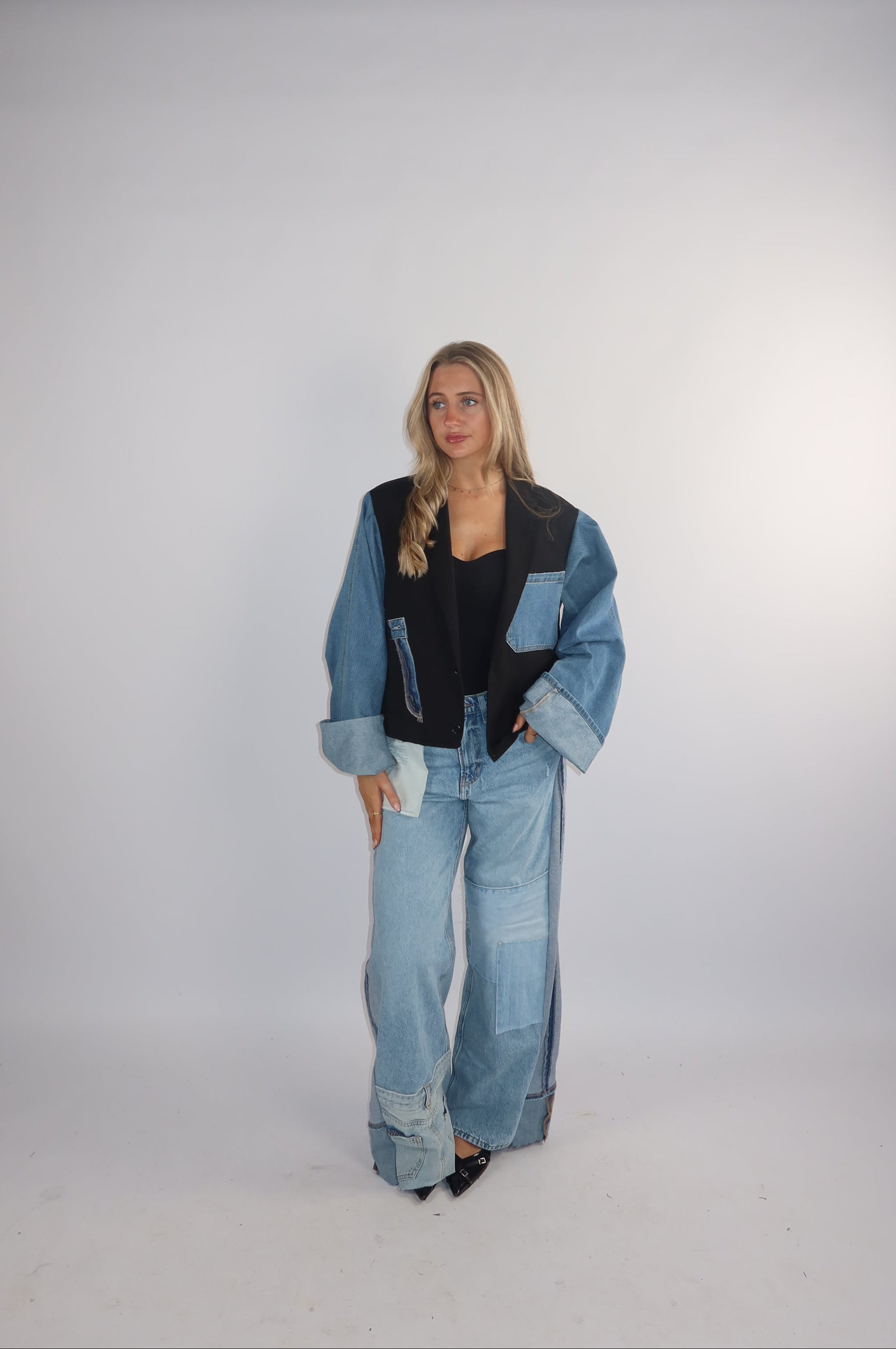 'TWO SIDES' Levi's reworked jeans