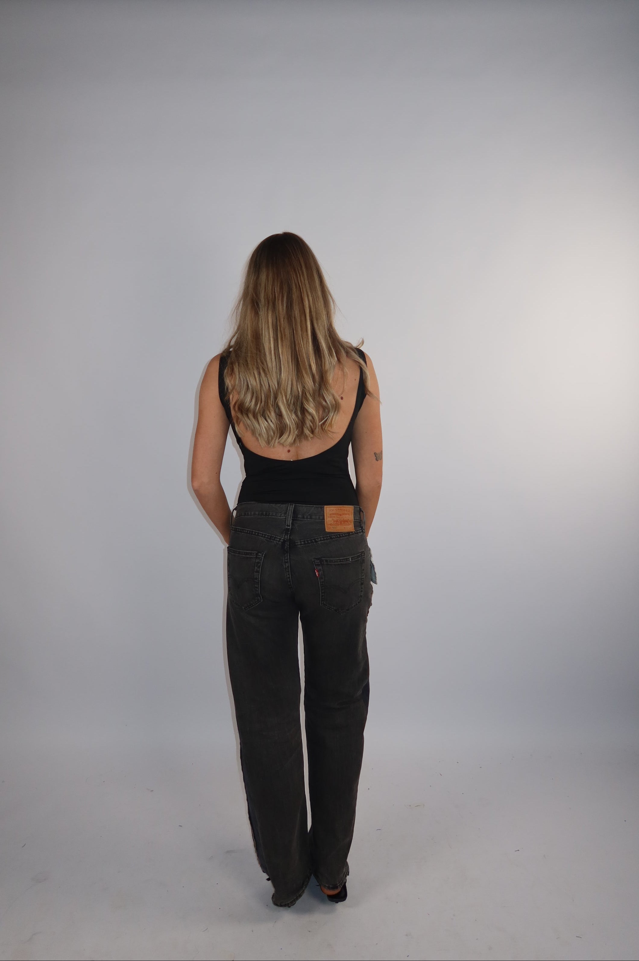 'TWO SIDES' Levi's reworked jeans