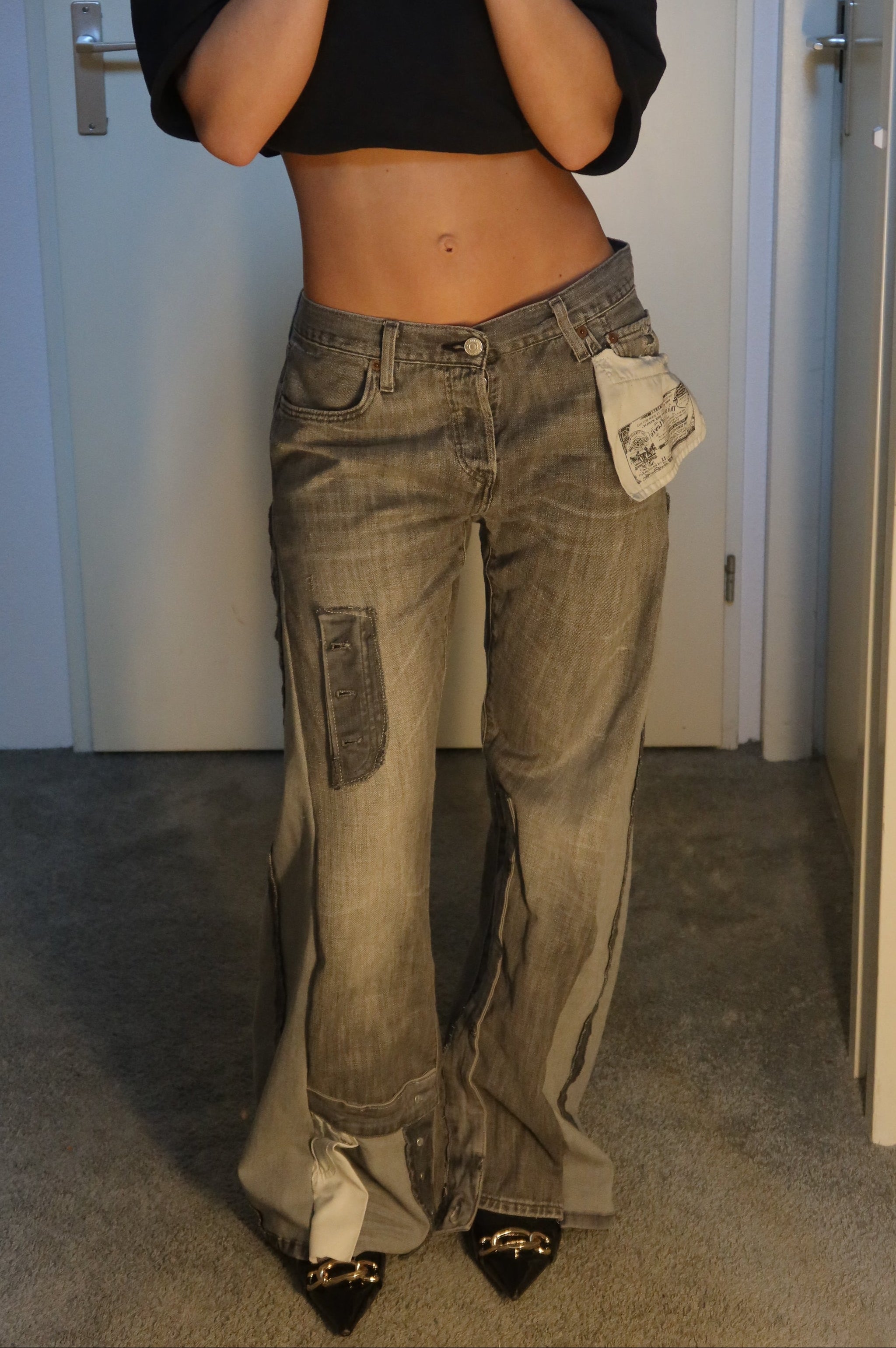 'TWO SIDES' Levi's reworked jeans