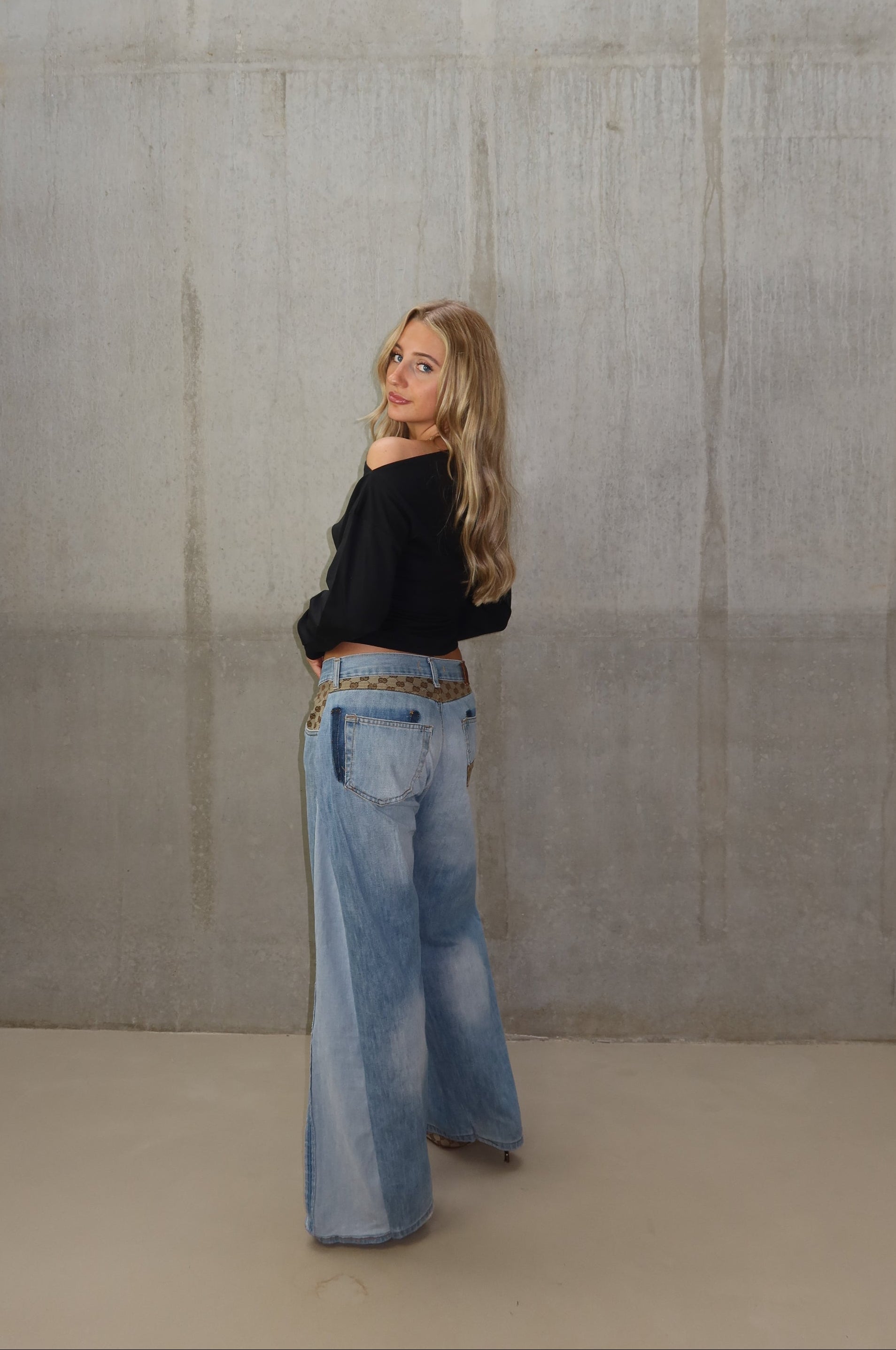 'TWO SIDES' Gucci reworked jeans