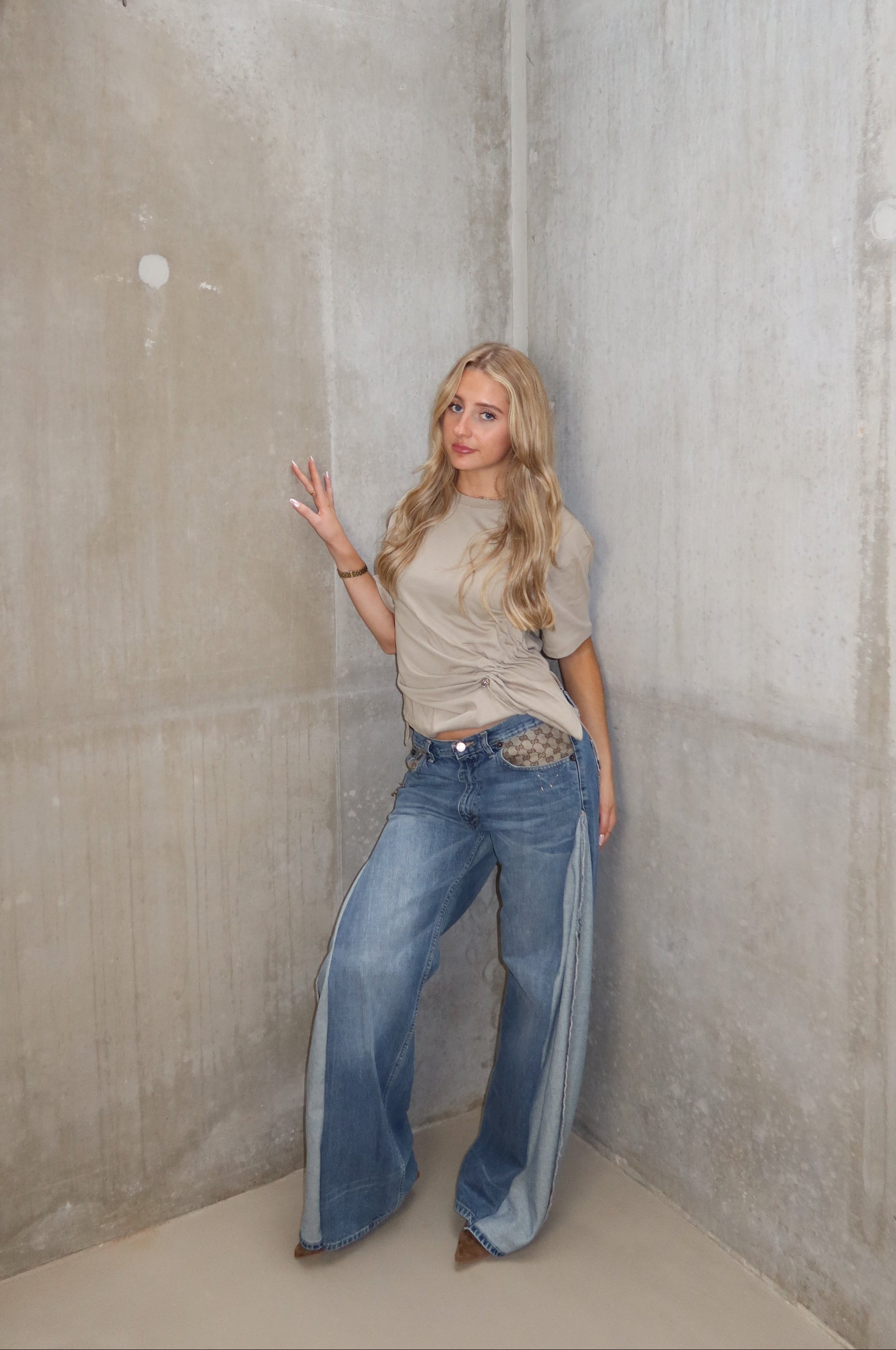 'TWO SIDES' Gucci reworked jeans