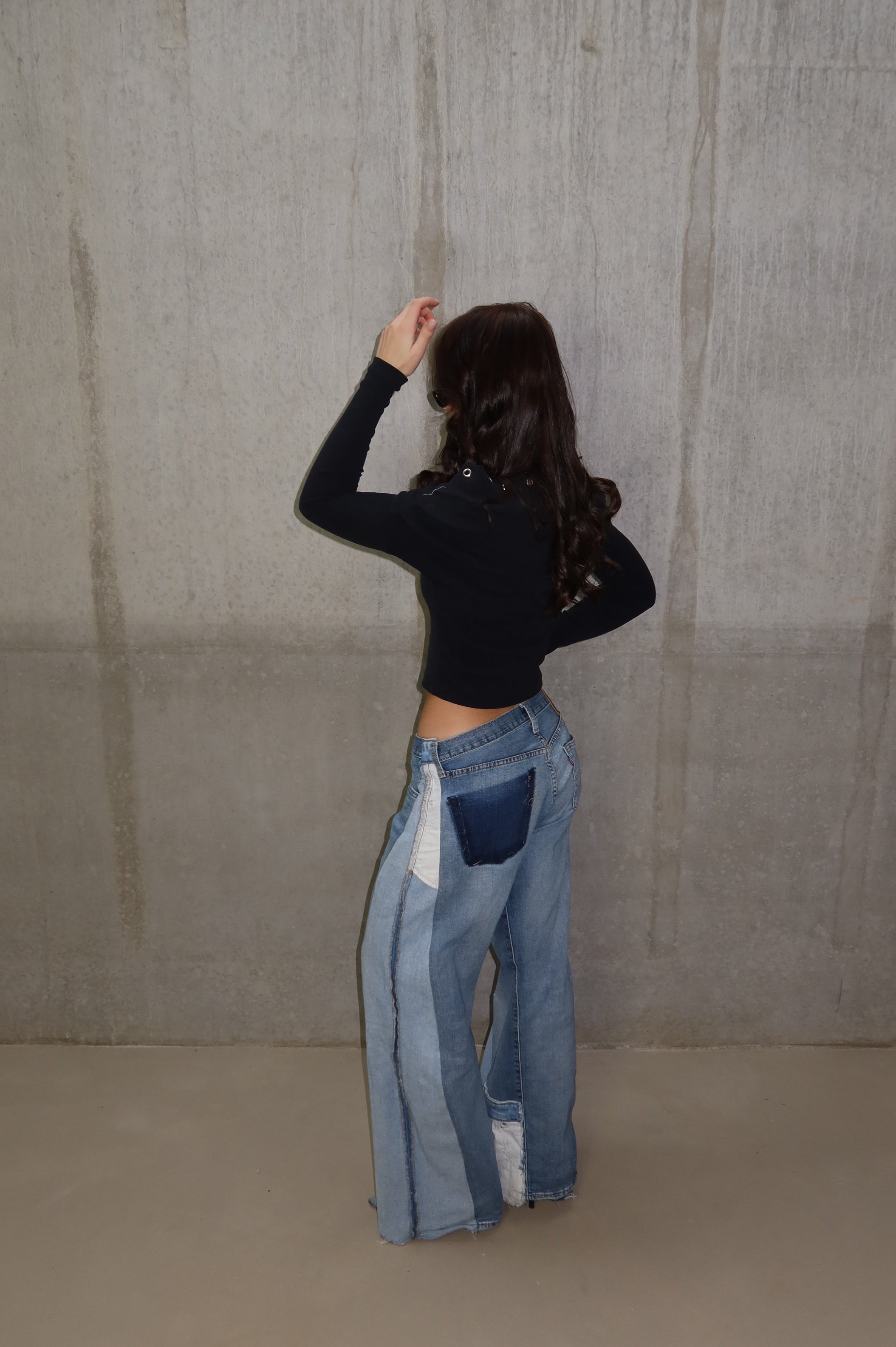 'TWO SIDES' Levi's reworked jeans