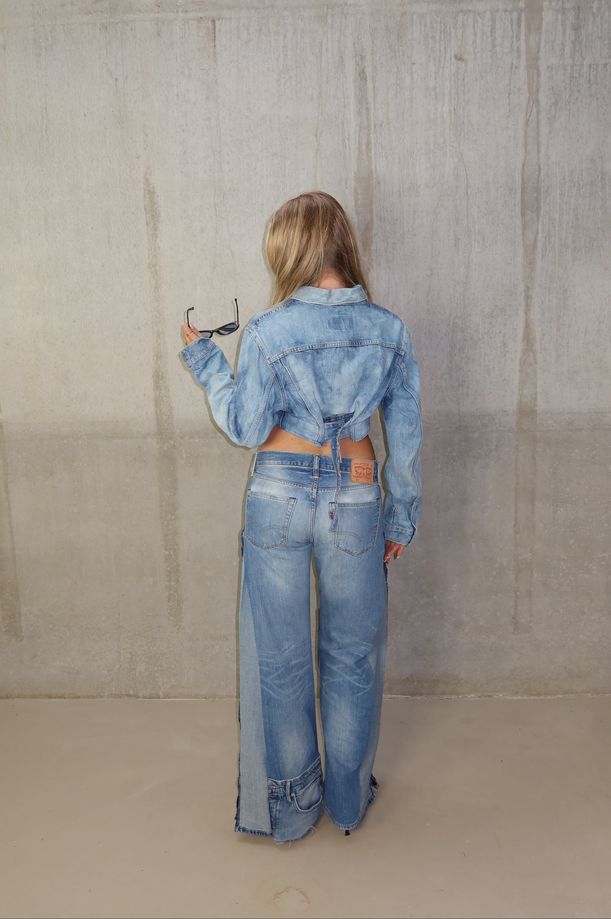 'TWO SIDES' Levi's reworked jeans